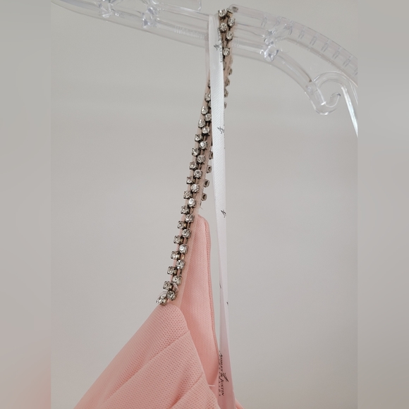 *sample 20345  Ashley & Justin Bridesmaid Dress in Blush Size 14 - Picture 3 of 10